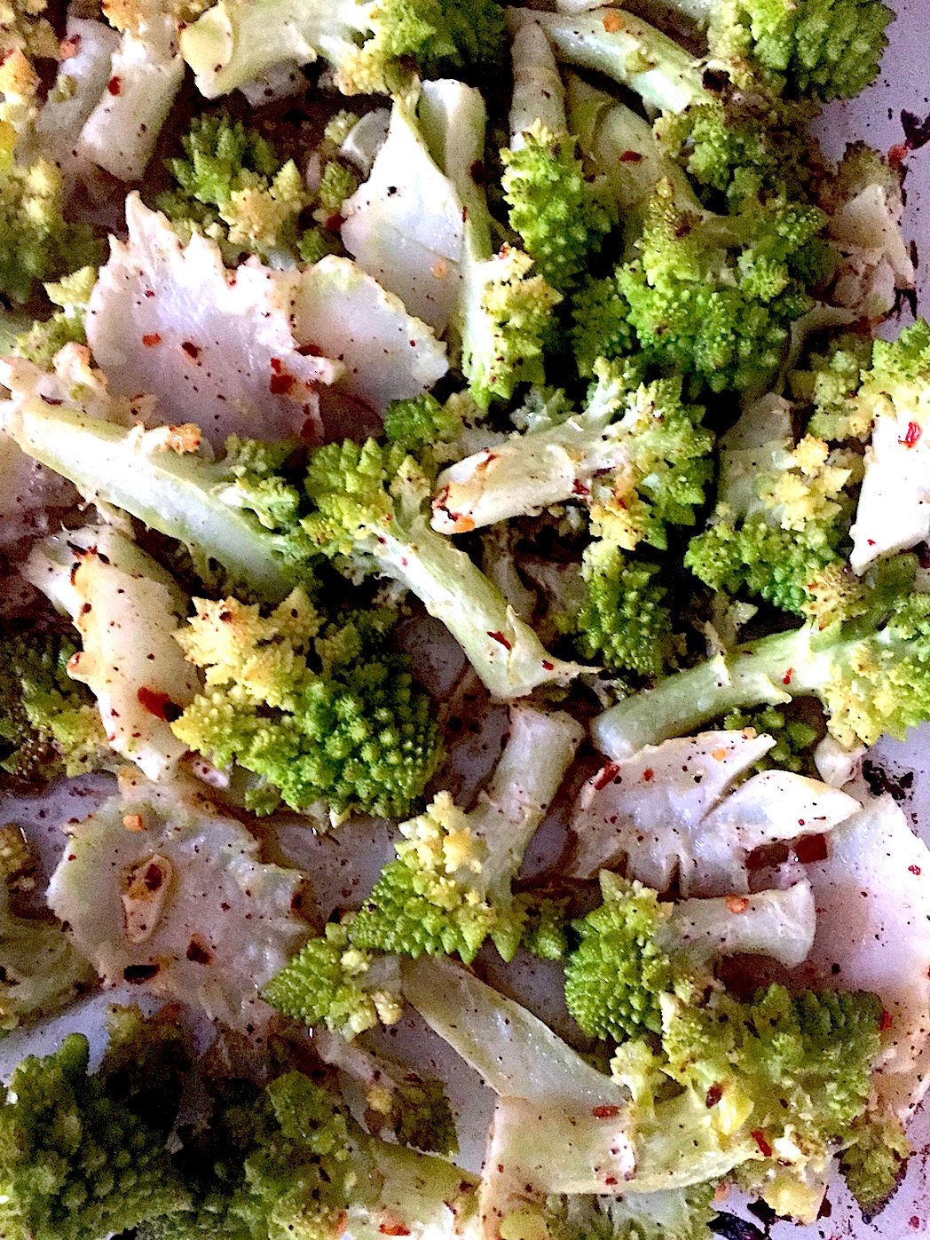 Spicy Roasted Romanesco - an Ageless Diet™ Recipe - Happiness Series